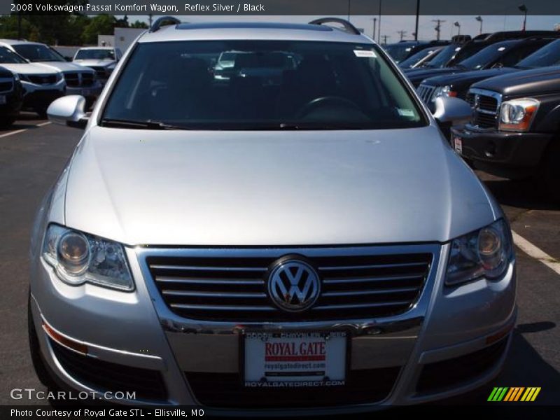Reflex Silver / Black 2008 Volkswagen Passat Komfort Wagon