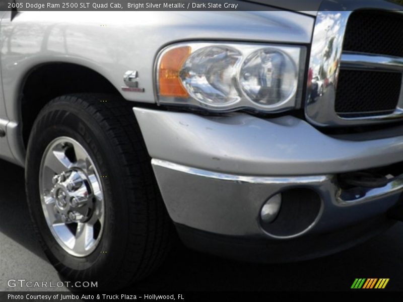 Bright Silver Metallic / Dark Slate Gray 2005 Dodge Ram 2500 SLT Quad Cab
