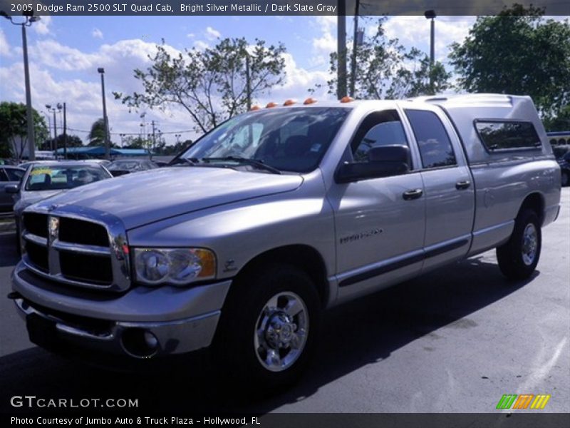 Bright Silver Metallic / Dark Slate Gray 2005 Dodge Ram 2500 SLT Quad Cab