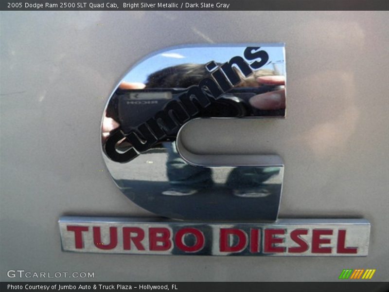 Bright Silver Metallic / Dark Slate Gray 2005 Dodge Ram 2500 SLT Quad Cab