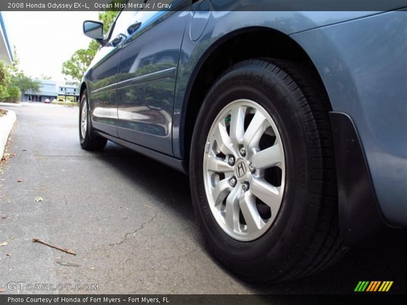 Ocean Mist Metallic / Gray 2008 Honda Odyssey EX-L