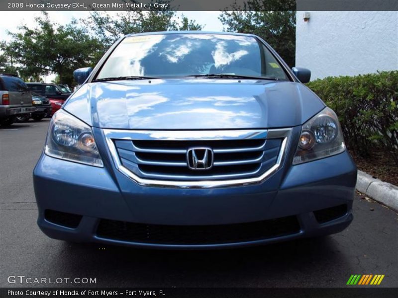 Ocean Mist Metallic / Gray 2008 Honda Odyssey EX-L