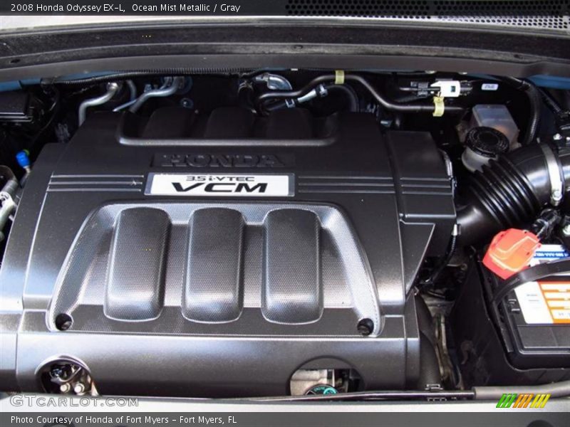 Ocean Mist Metallic / Gray 2008 Honda Odyssey EX-L
