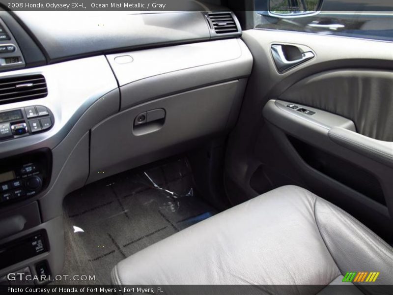 Ocean Mist Metallic / Gray 2008 Honda Odyssey EX-L