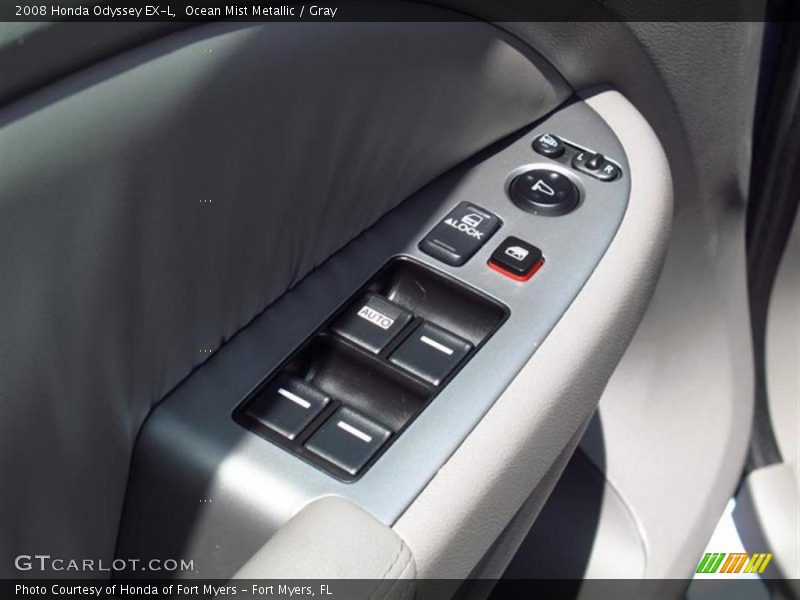 Ocean Mist Metallic / Gray 2008 Honda Odyssey EX-L