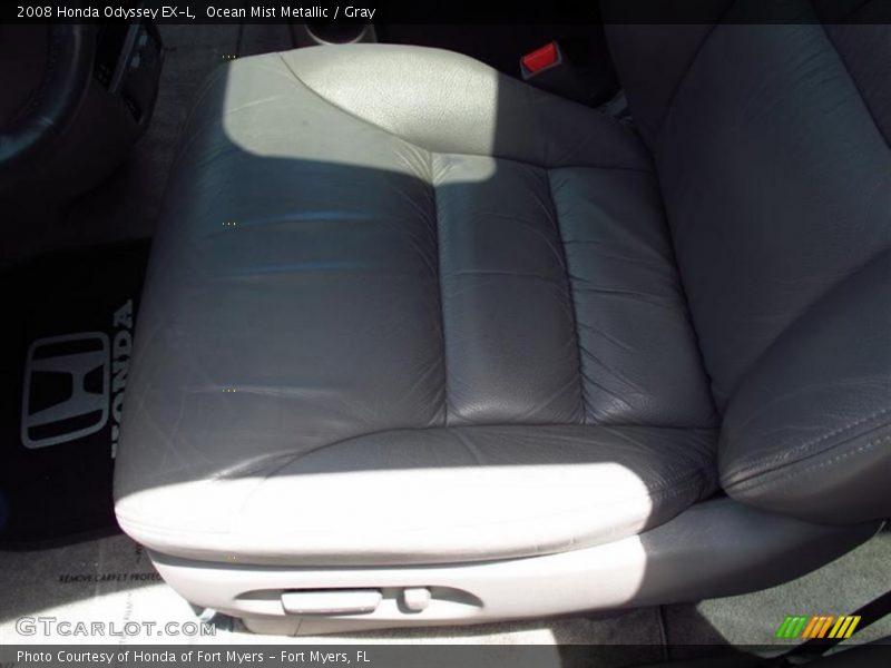 Ocean Mist Metallic / Gray 2008 Honda Odyssey EX-L