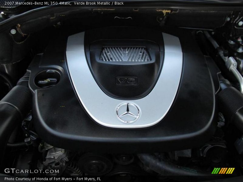 Verde Brook Metallic / Black 2007 Mercedes-Benz ML 350 4Matic