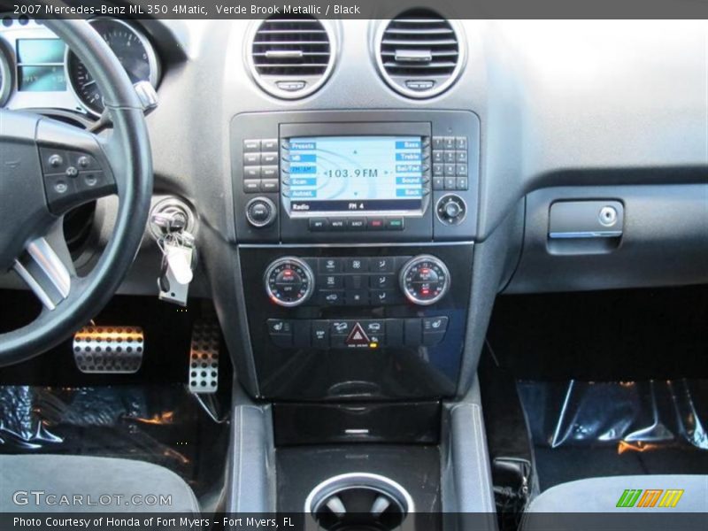Verde Brook Metallic / Black 2007 Mercedes-Benz ML 350 4Matic