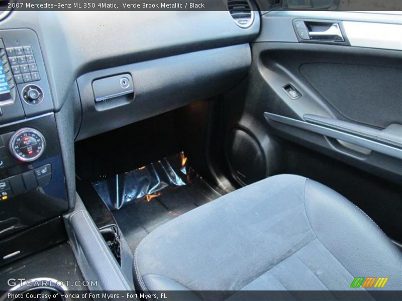 Verde Brook Metallic / Black 2007 Mercedes-Benz ML 350 4Matic