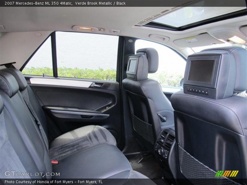 Verde Brook Metallic / Black 2007 Mercedes-Benz ML 350 4Matic