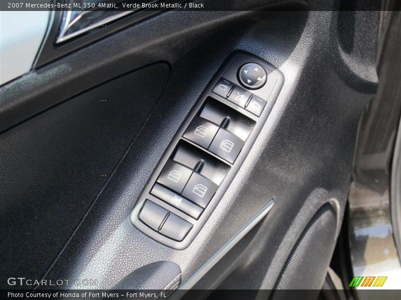Verde Brook Metallic / Black 2007 Mercedes-Benz ML 350 4Matic