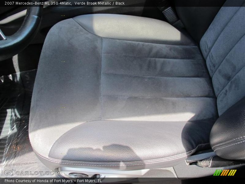 Verde Brook Metallic / Black 2007 Mercedes-Benz ML 350 4Matic