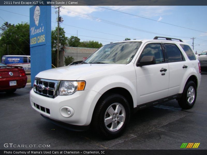 White Suede / Camel 2011 Ford Escape XLT V6