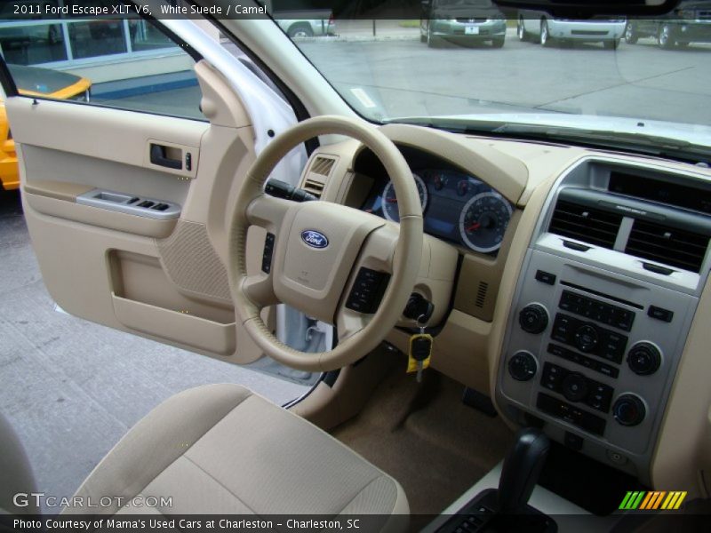 White Suede / Camel 2011 Ford Escape XLT V6