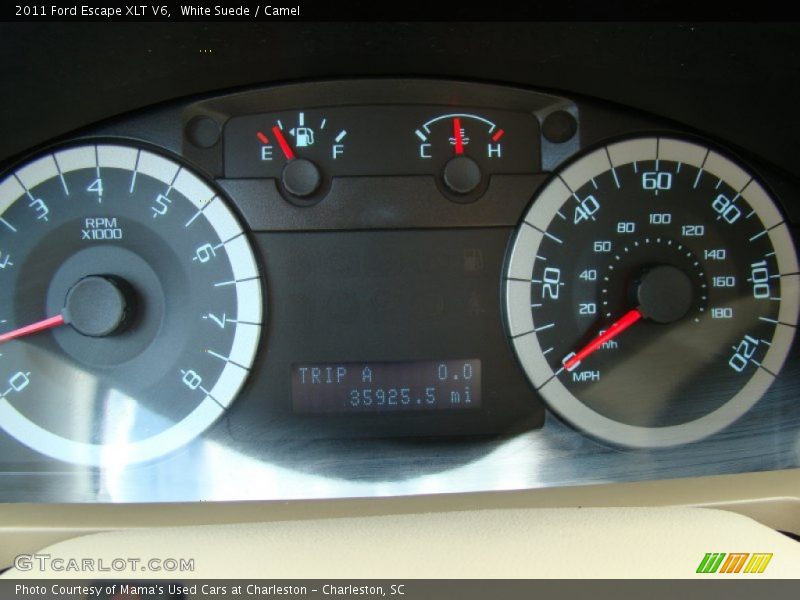 White Suede / Camel 2011 Ford Escape XLT V6