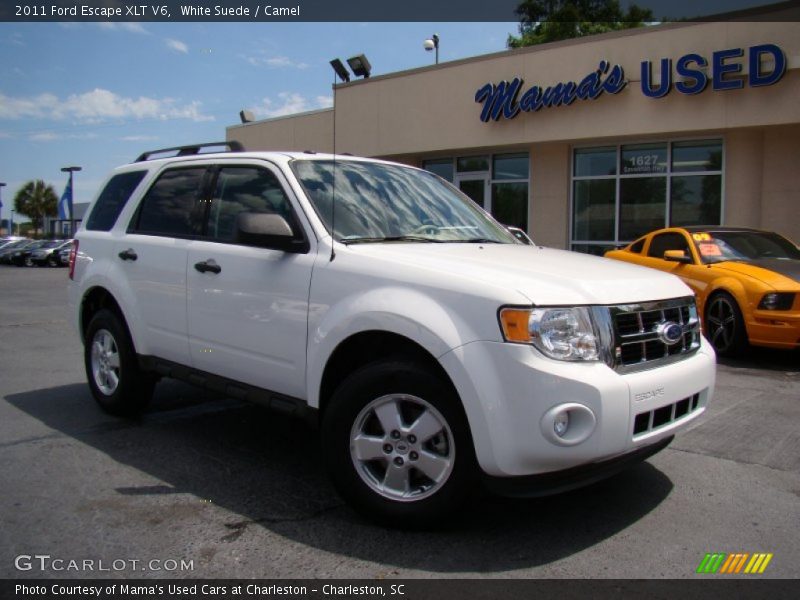 White Suede / Camel 2011 Ford Escape XLT V6