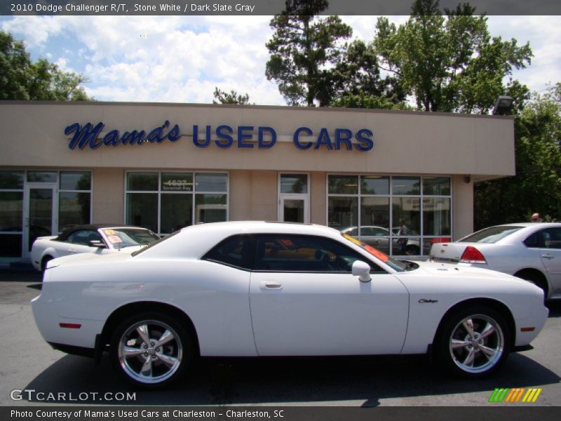 Stone White / Dark Slate Gray 2010 Dodge Challenger R/T
