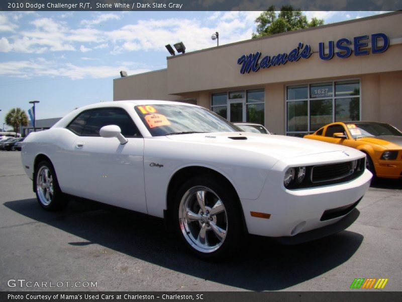 Stone White / Dark Slate Gray 2010 Dodge Challenger R/T