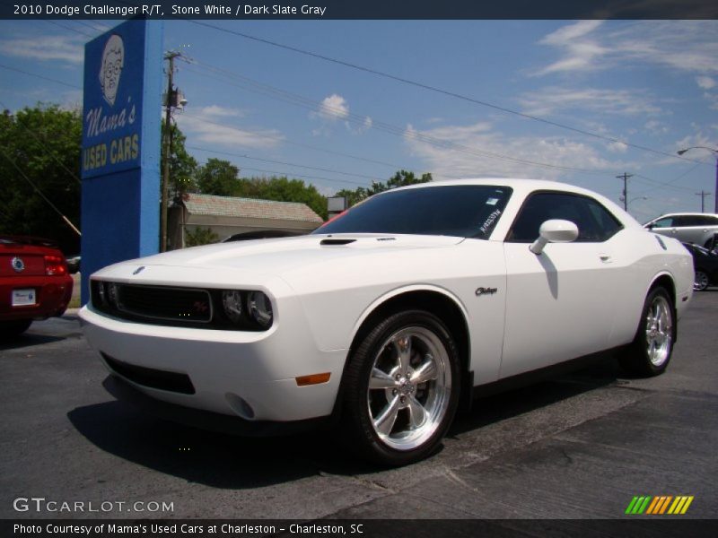 Stone White / Dark Slate Gray 2010 Dodge Challenger R/T