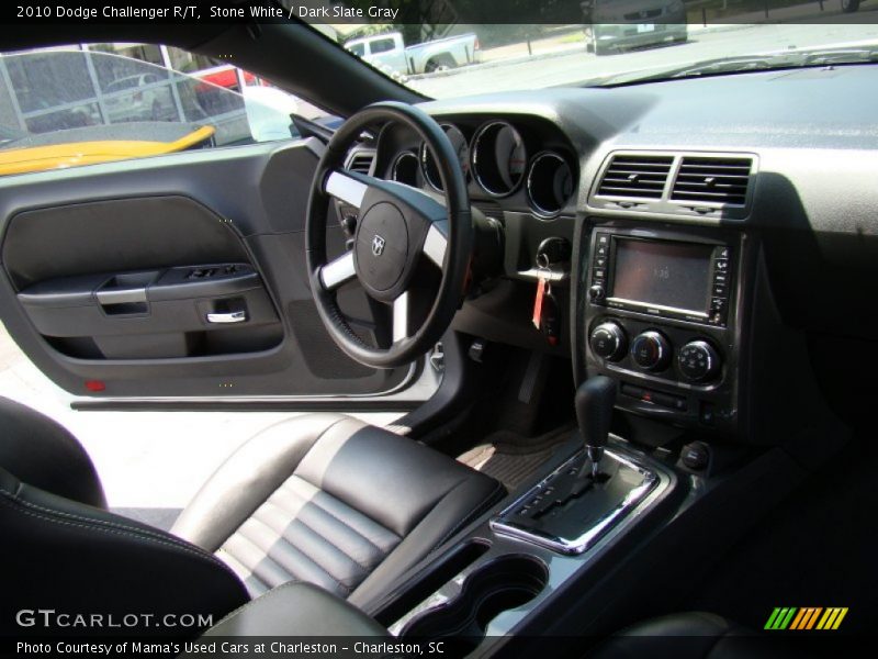 Stone White / Dark Slate Gray 2010 Dodge Challenger R/T