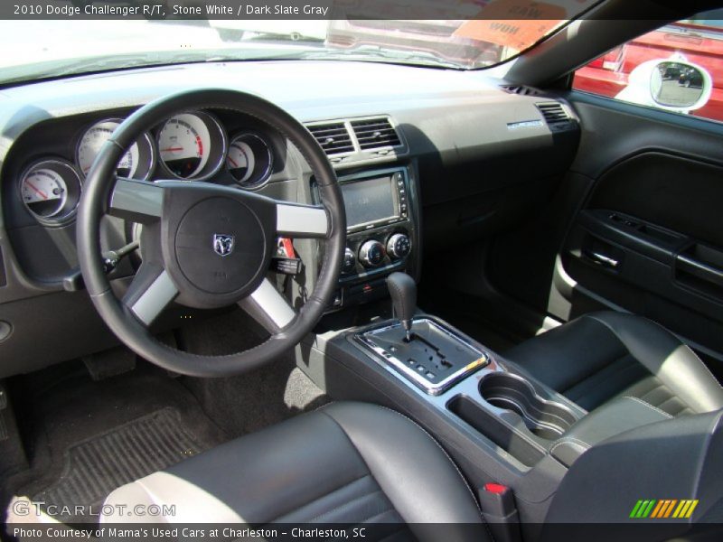 Stone White / Dark Slate Gray 2010 Dodge Challenger R/T