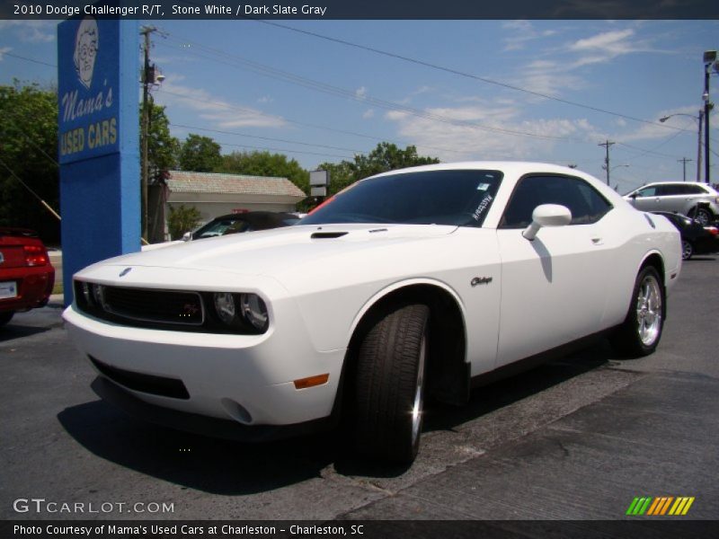 Stone White / Dark Slate Gray 2010 Dodge Challenger R/T