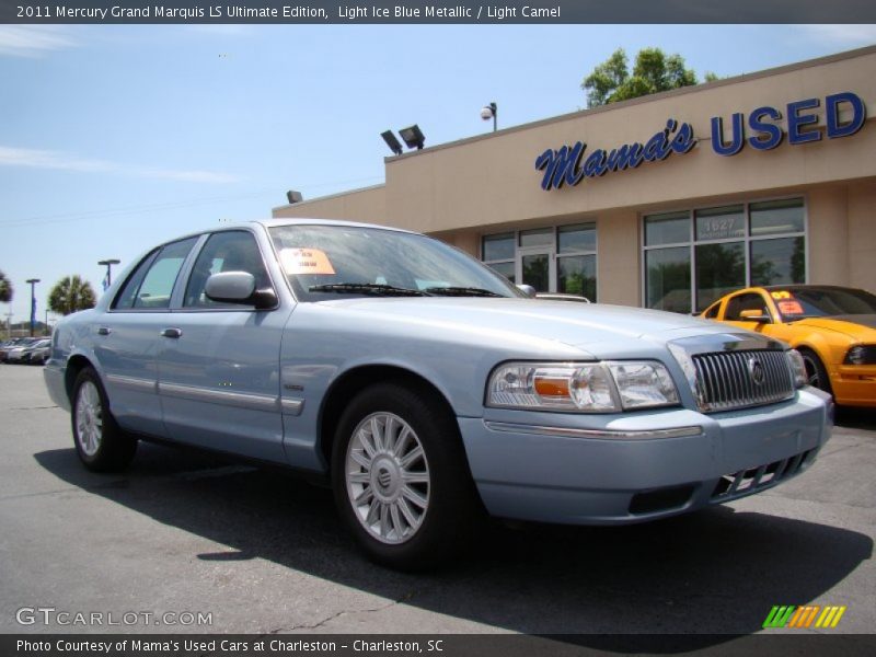 Light Ice Blue Metallic / Light Camel 2011 Mercury Grand Marquis LS Ultimate Edition