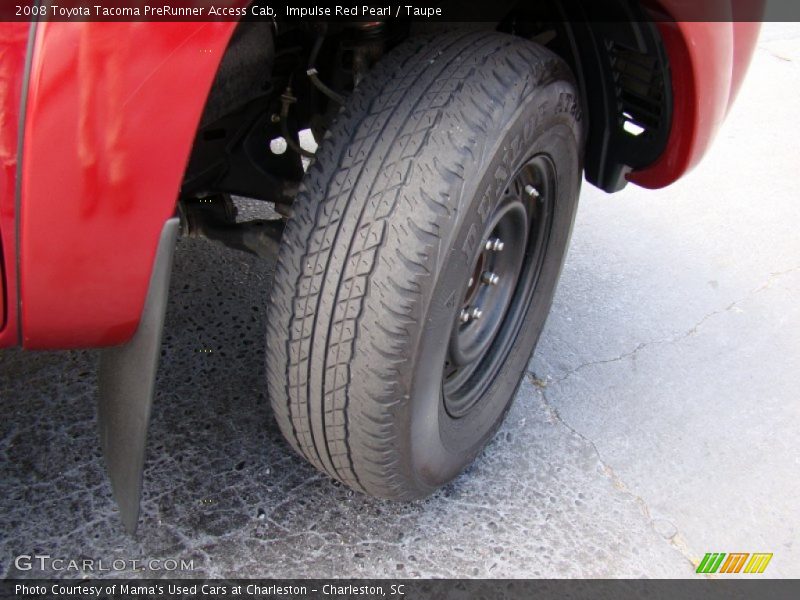 Impulse Red Pearl / Taupe 2008 Toyota Tacoma PreRunner Access Cab