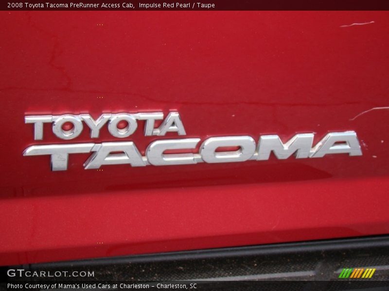 Impulse Red Pearl / Taupe 2008 Toyota Tacoma PreRunner Access Cab