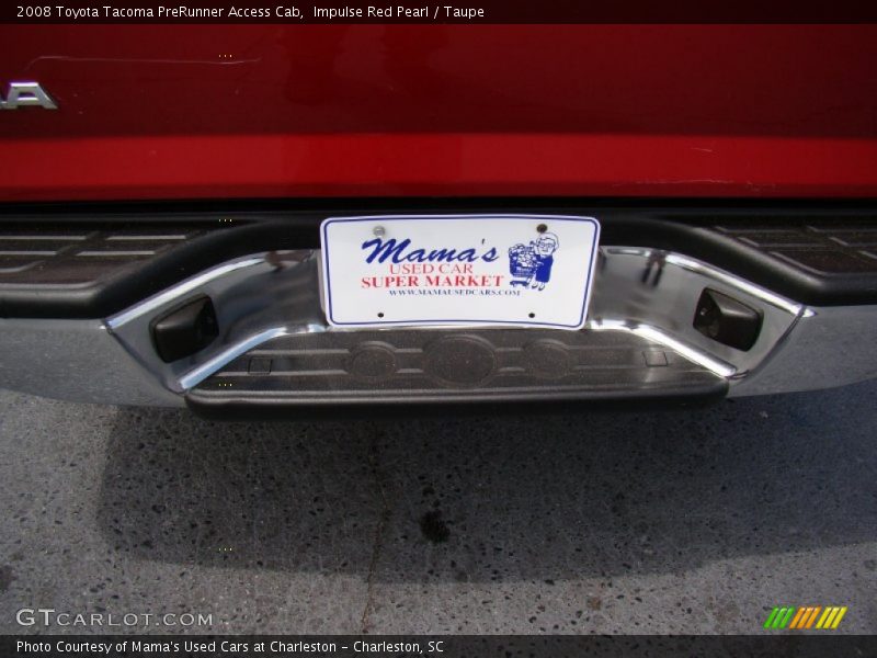 Impulse Red Pearl / Taupe 2008 Toyota Tacoma PreRunner Access Cab