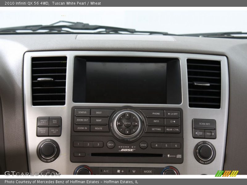 Tuscan White Pearl / Wheat 2010 Infiniti QX 56 4WD