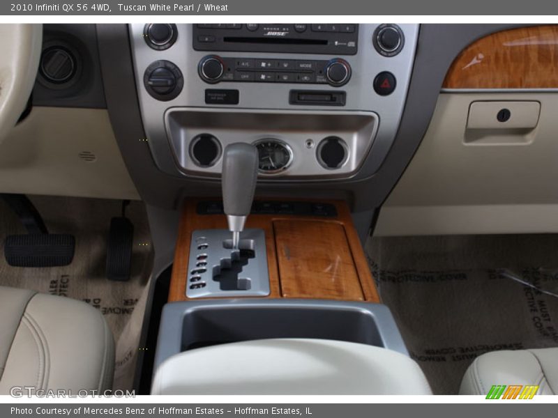Tuscan White Pearl / Wheat 2010 Infiniti QX 56 4WD