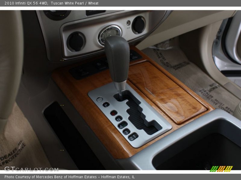 Tuscan White Pearl / Wheat 2010 Infiniti QX 56 4WD