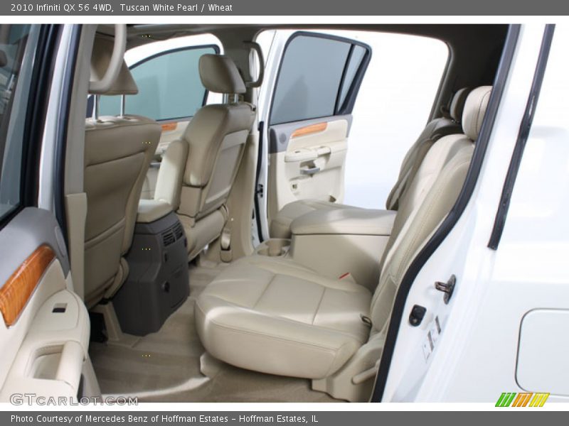 Tuscan White Pearl / Wheat 2010 Infiniti QX 56 4WD