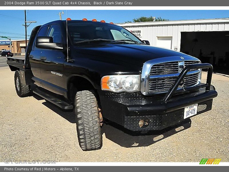 Black / Dark Slate Gray 2004 Dodge Ram 3500 SLT Quad Cab 4x4 Chassis