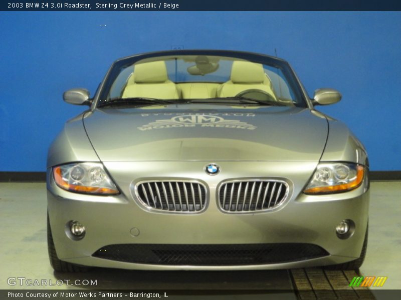 Sterling Grey Metallic / Beige 2003 BMW Z4 3.0i Roadster