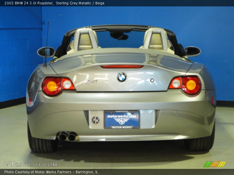 Sterling Grey Metallic / Beige 2003 BMW Z4 3.0i Roadster
