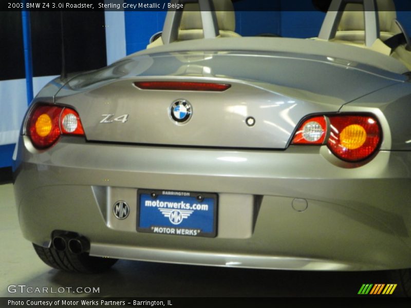 Sterling Grey Metallic / Beige 2003 BMW Z4 3.0i Roadster