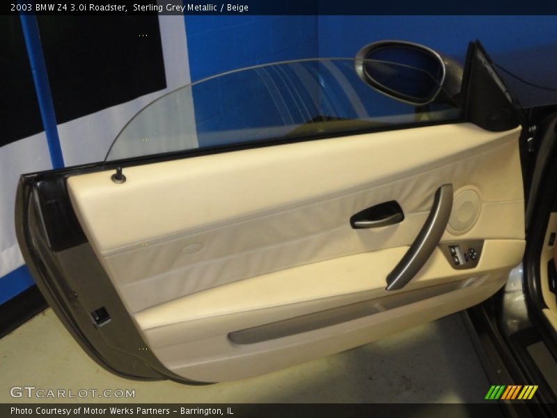 Sterling Grey Metallic / Beige 2003 BMW Z4 3.0i Roadster