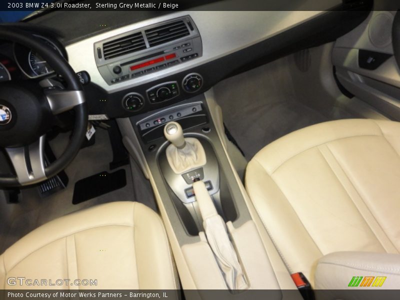 Sterling Grey Metallic / Beige 2003 BMW Z4 3.0i Roadster