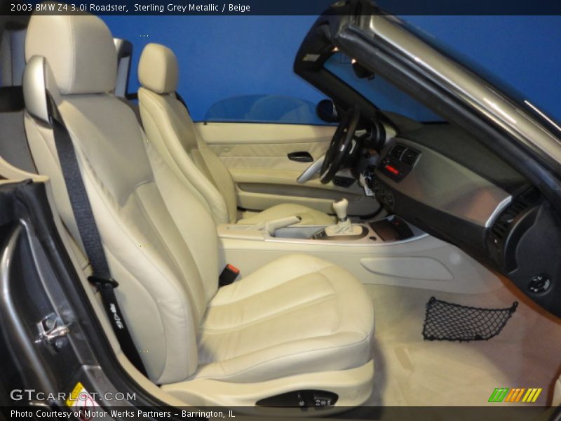 Sterling Grey Metallic / Beige 2003 BMW Z4 3.0i Roadster