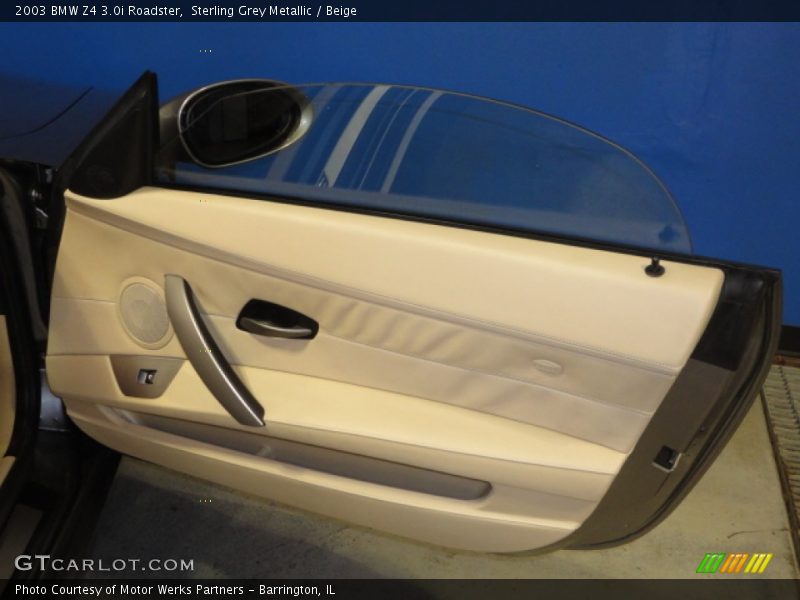 Sterling Grey Metallic / Beige 2003 BMW Z4 3.0i Roadster