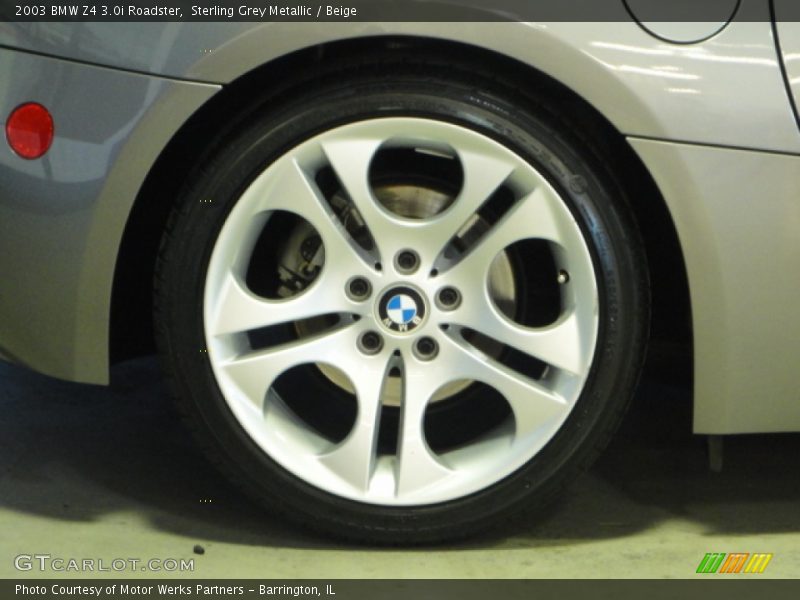Sterling Grey Metallic / Beige 2003 BMW Z4 3.0i Roadster
