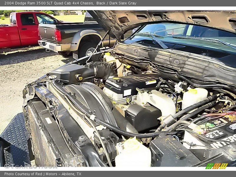 Black / Dark Slate Gray 2004 Dodge Ram 3500 SLT Quad Cab 4x4 Chassis