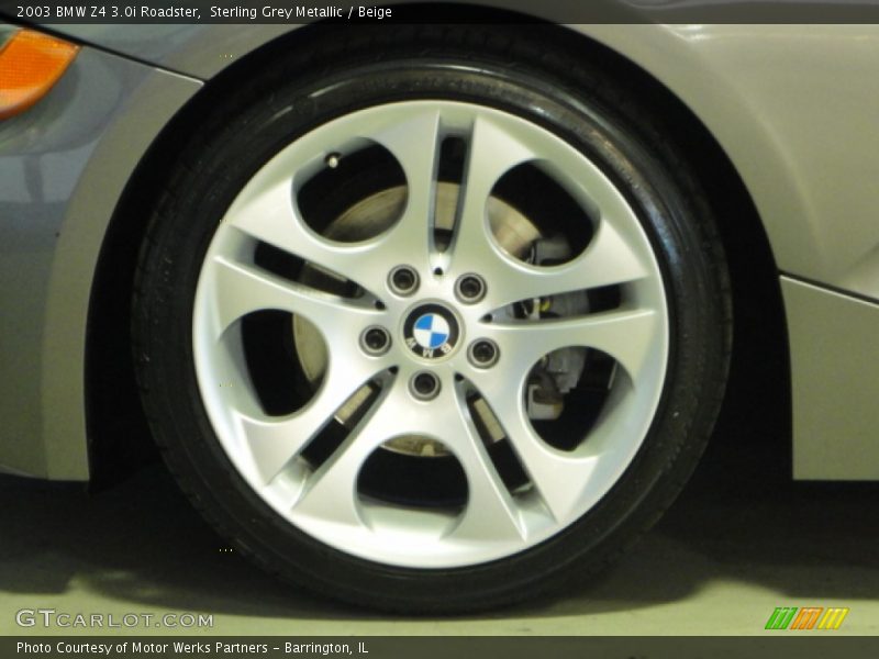 Sterling Grey Metallic / Beige 2003 BMW Z4 3.0i Roadster