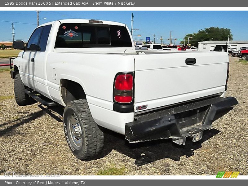 Bright White / Mist Gray 1999 Dodge Ram 2500 ST Extended Cab 4x4