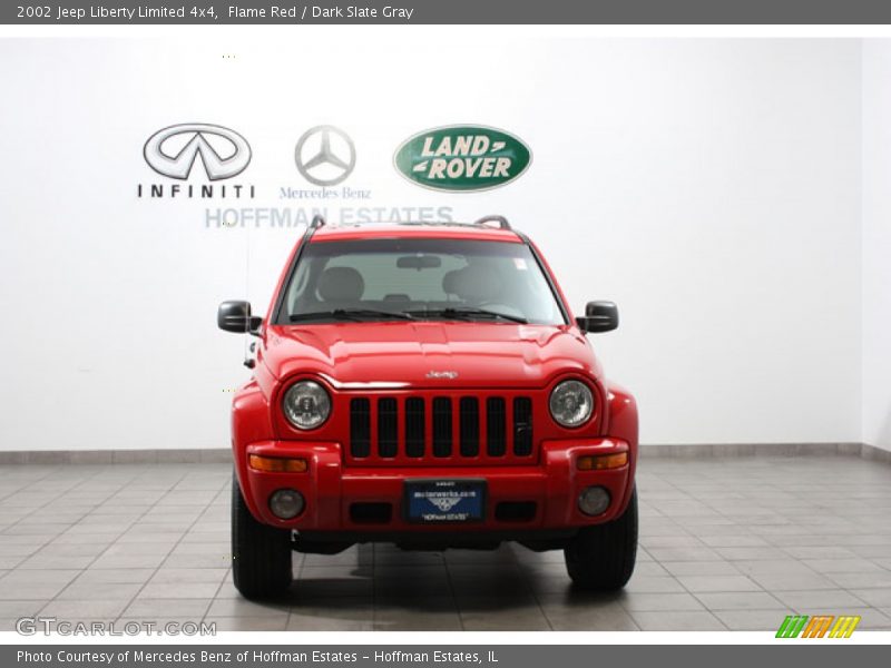 Flame Red / Dark Slate Gray 2002 Jeep Liberty Limited 4x4