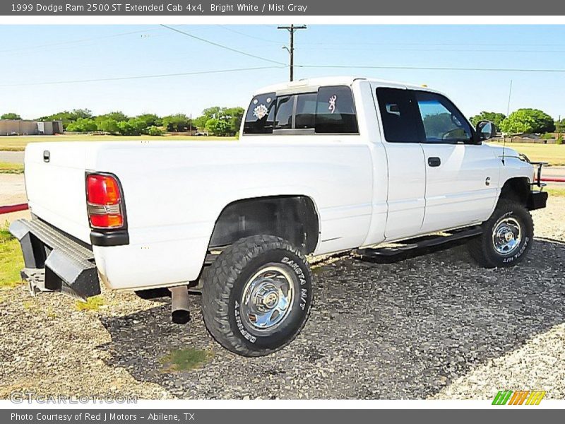 Bright White / Mist Gray 1999 Dodge Ram 2500 ST Extended Cab 4x4