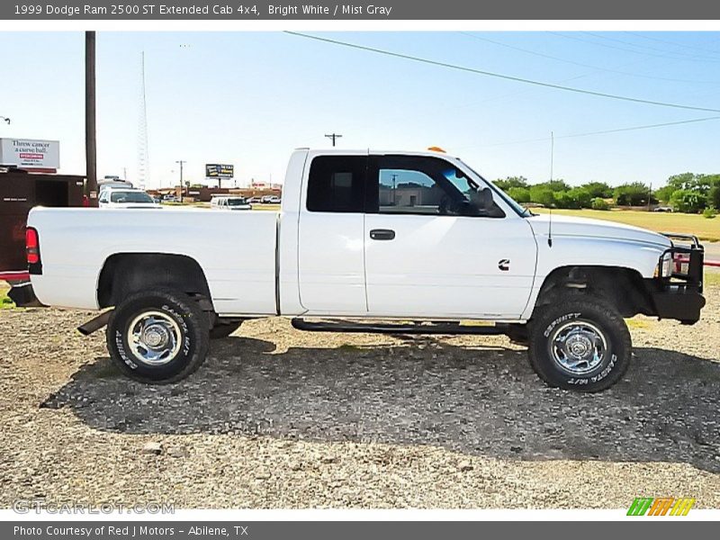 Bright White / Mist Gray 1999 Dodge Ram 2500 ST Extended Cab 4x4