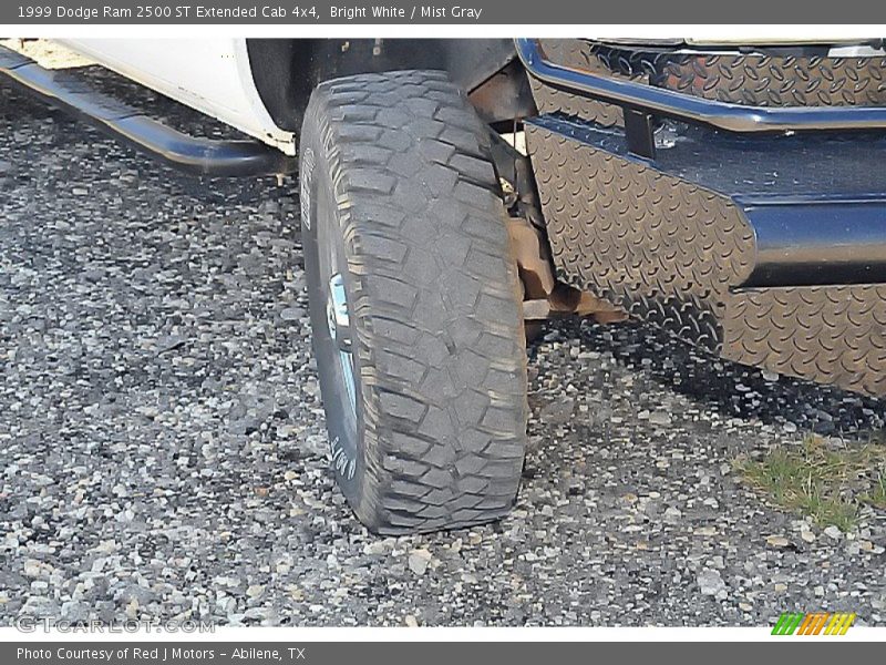 Bright White / Mist Gray 1999 Dodge Ram 2500 ST Extended Cab 4x4